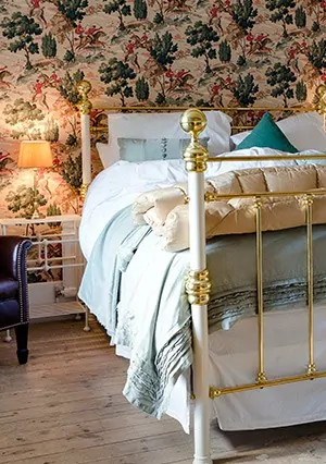 George george iron and brass bed