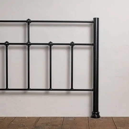 black bed frame