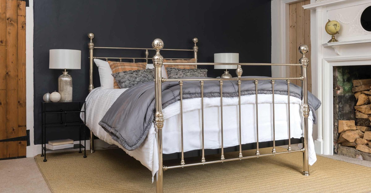The Arthur 4 Foot Brass & Nickel Bed Wrought Iron & Brass Bed Co.