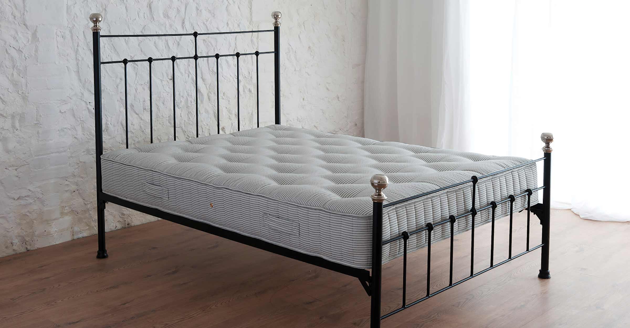 The Sophie Superking Iron Bed Wrought Iron & Brass Bed Co.