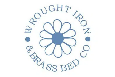 The Wrought Iron & Brass Bed Co daisy emblem