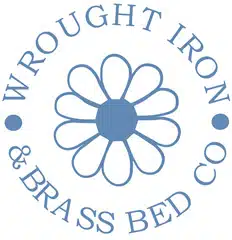 The Wrought Iron & Brass Bed Co daisy emblem