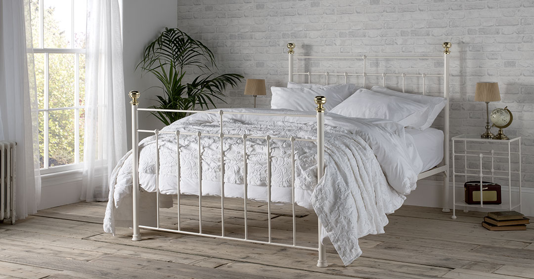 The Charlotte Small Double/4ft Iron Bed Wrought Iron & Brass Bed Co.