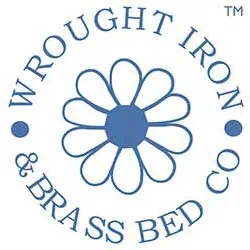 Wrought Iron & Brass Bed Co daisy logo