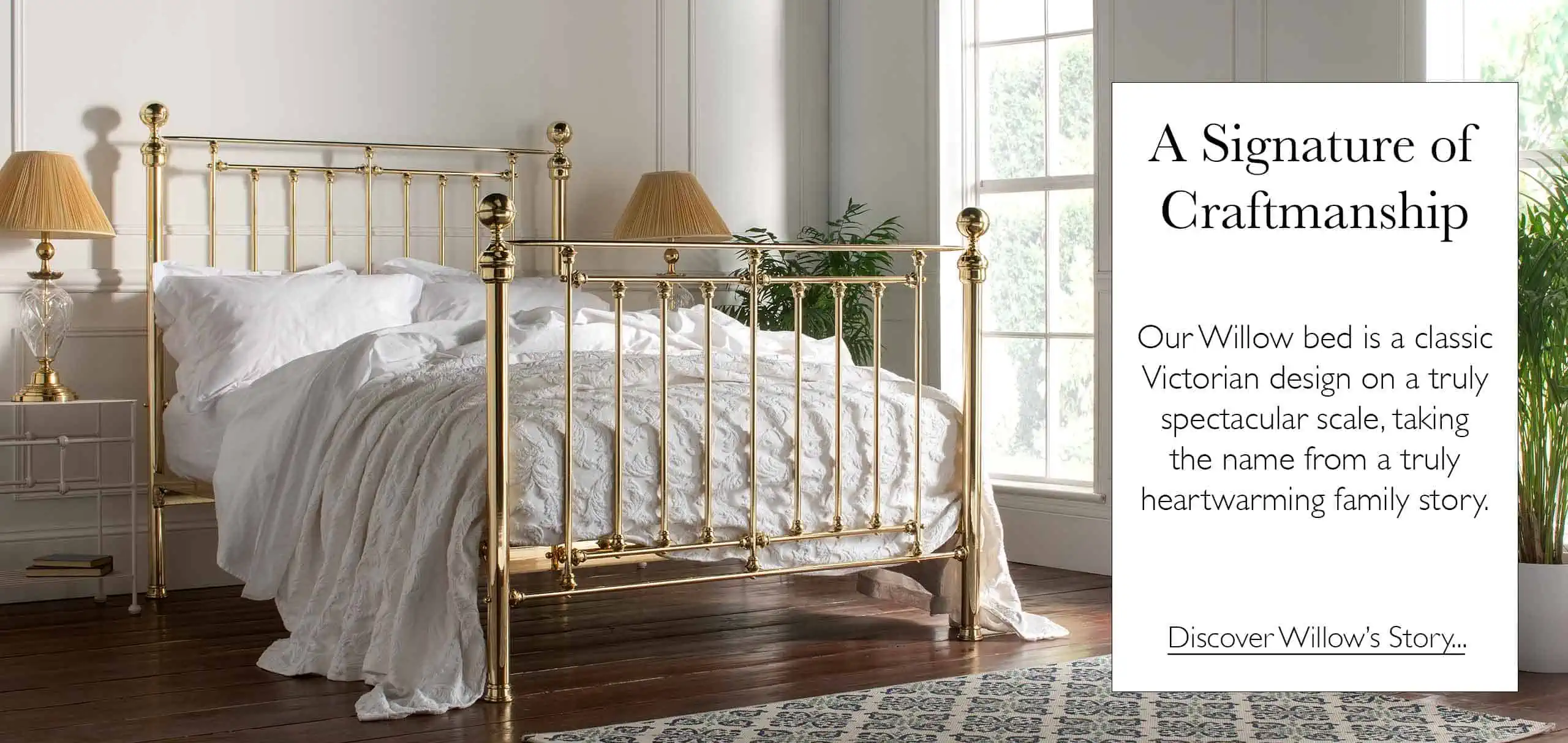willow brass bed