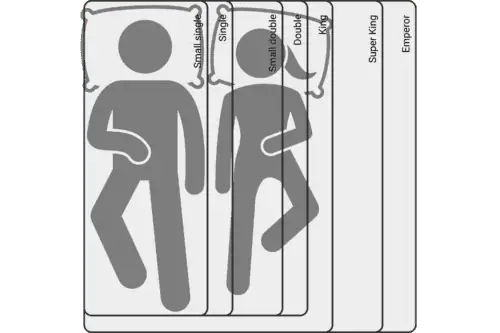 A visual comparison of bed sizes
