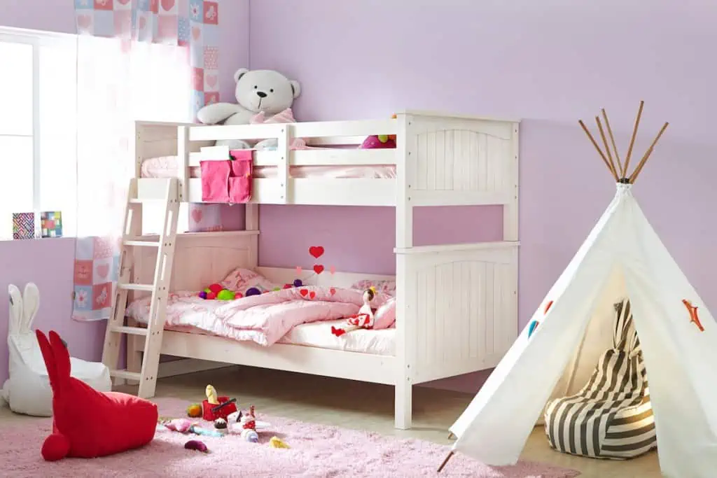 Bunk bed in a child's room