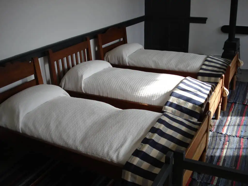 Three single mission beds