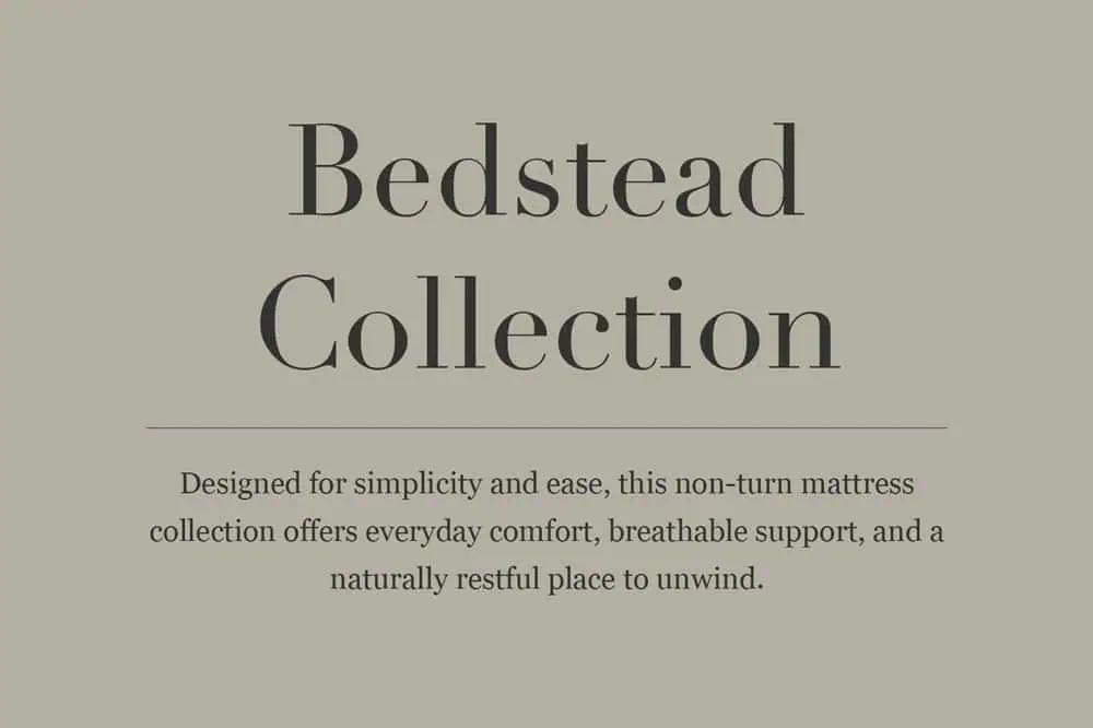 Bedstead wool mattress collection – breathable, non-turn mattresses for everyday comfort
