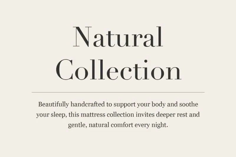 wool mattress label - showing the fillings of the wool mattress