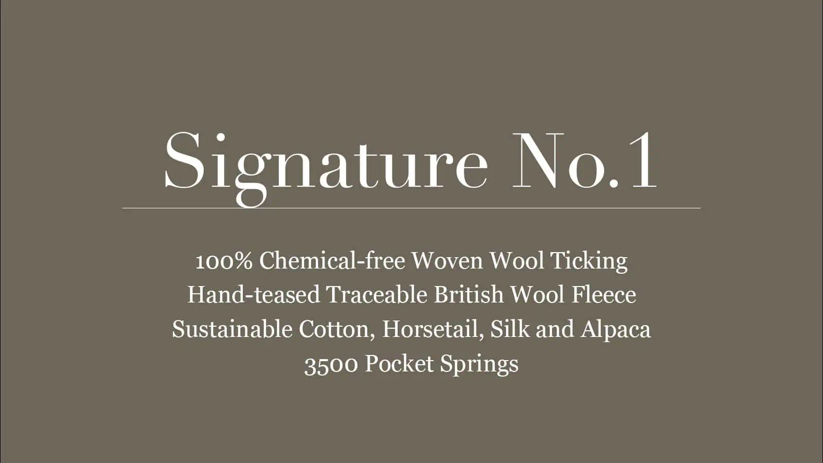 Signature No.1 Mattress