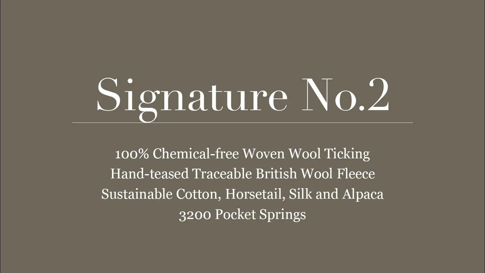 Signature No.2 Mattress