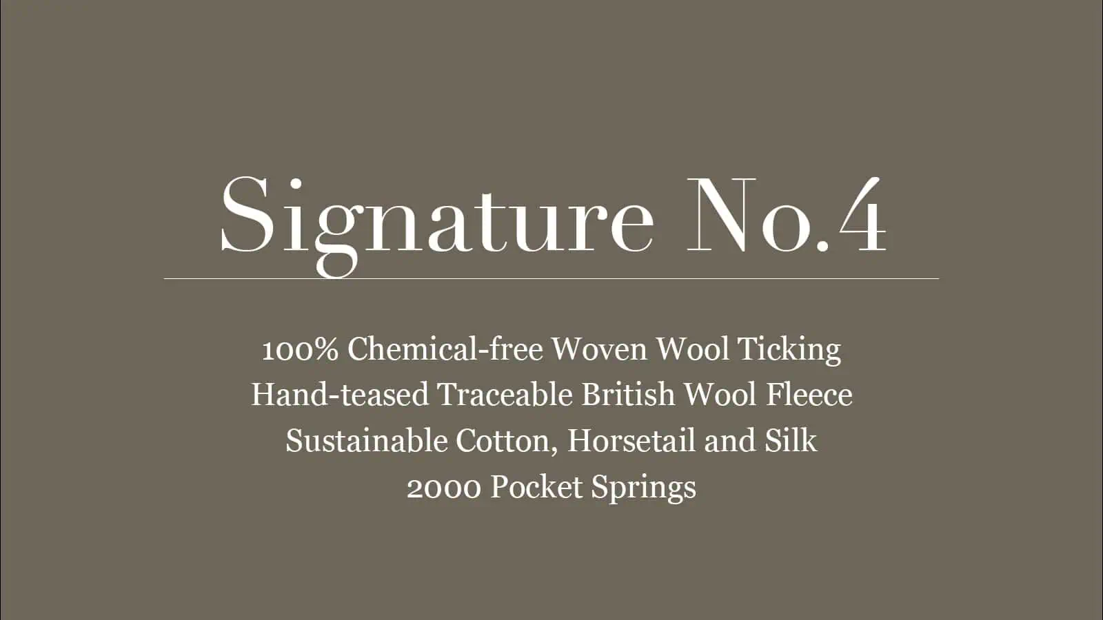 Signature No.4 Mattress