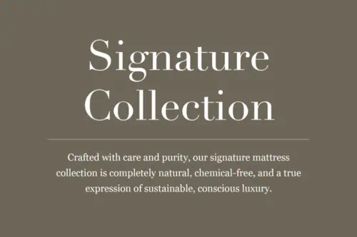 Signature wool mattress collection – natural, chemical-free, and sustainably handcrafted”