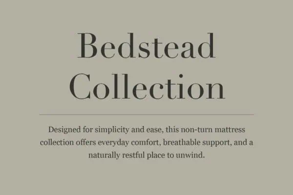 Bedstead wool mattress collection – breathable, non-turn mattresses for everyday comfort