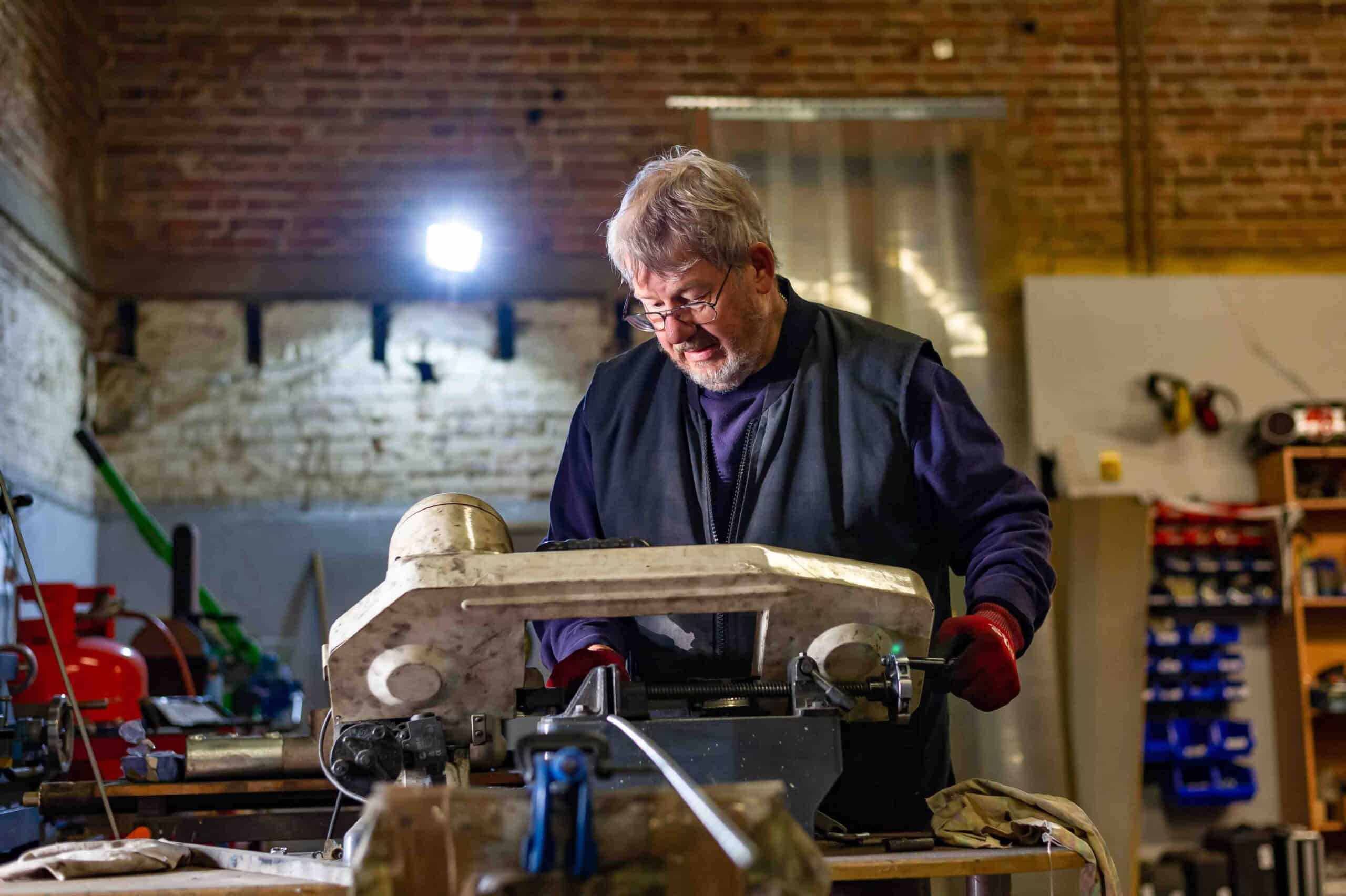 Traditional metalworking techniques used to create handmade bed frames