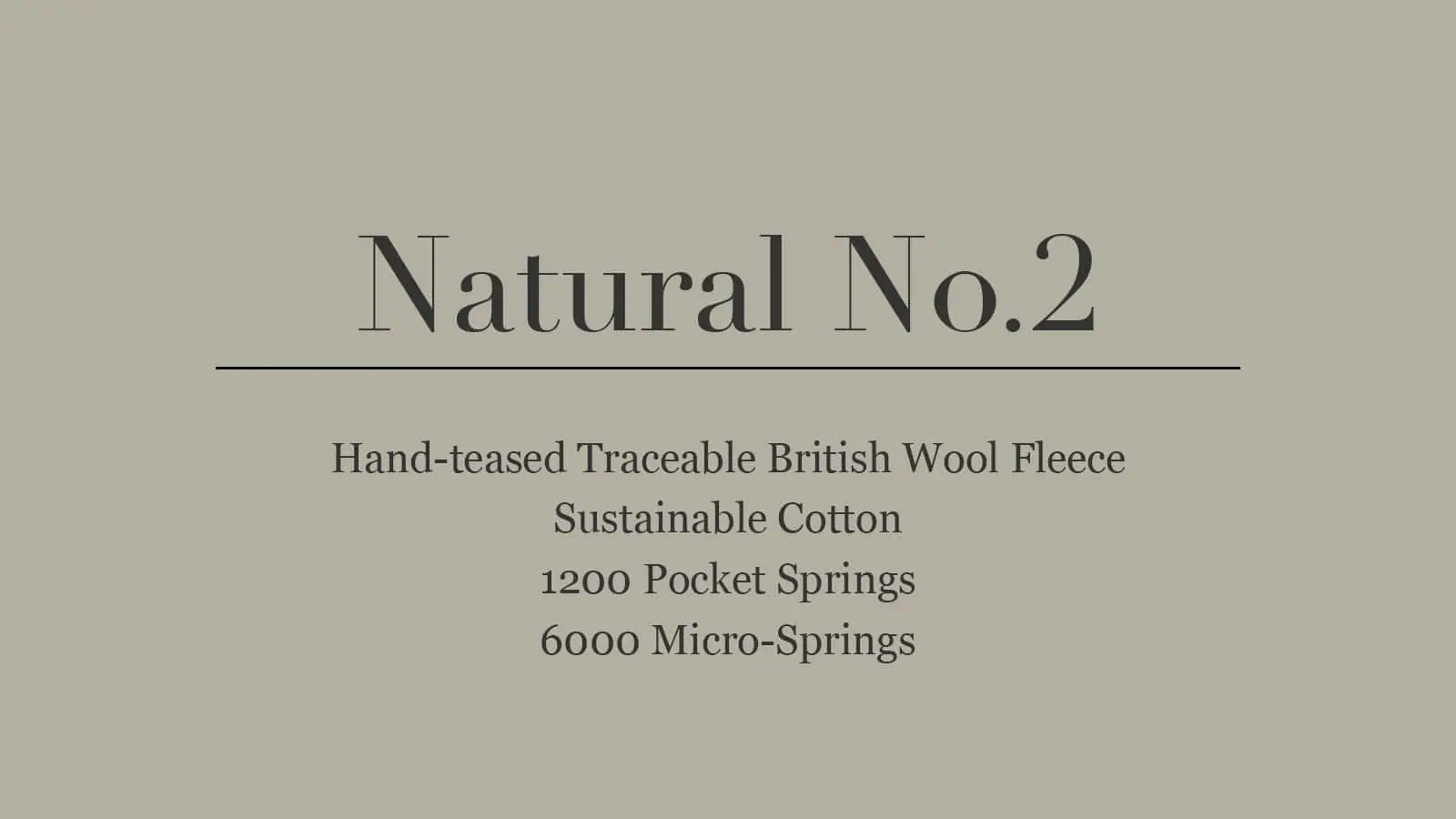 Natural No.2 Mattress