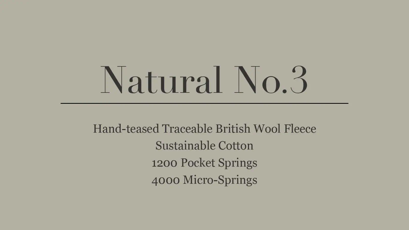 Natural No.3 Mattress