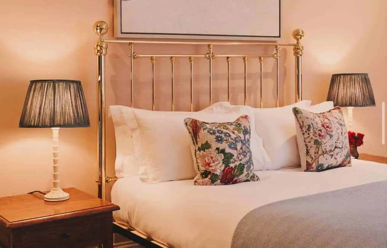 Brass Bed Frame with Warm Bedding