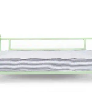 Mint painted dog bed without cushion – clean background